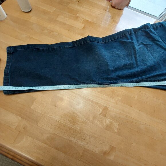 Pennington D/C Dark Wash Denim Jeans Plus Size Pull on with back pockets size 26 - Picture 12 of 12